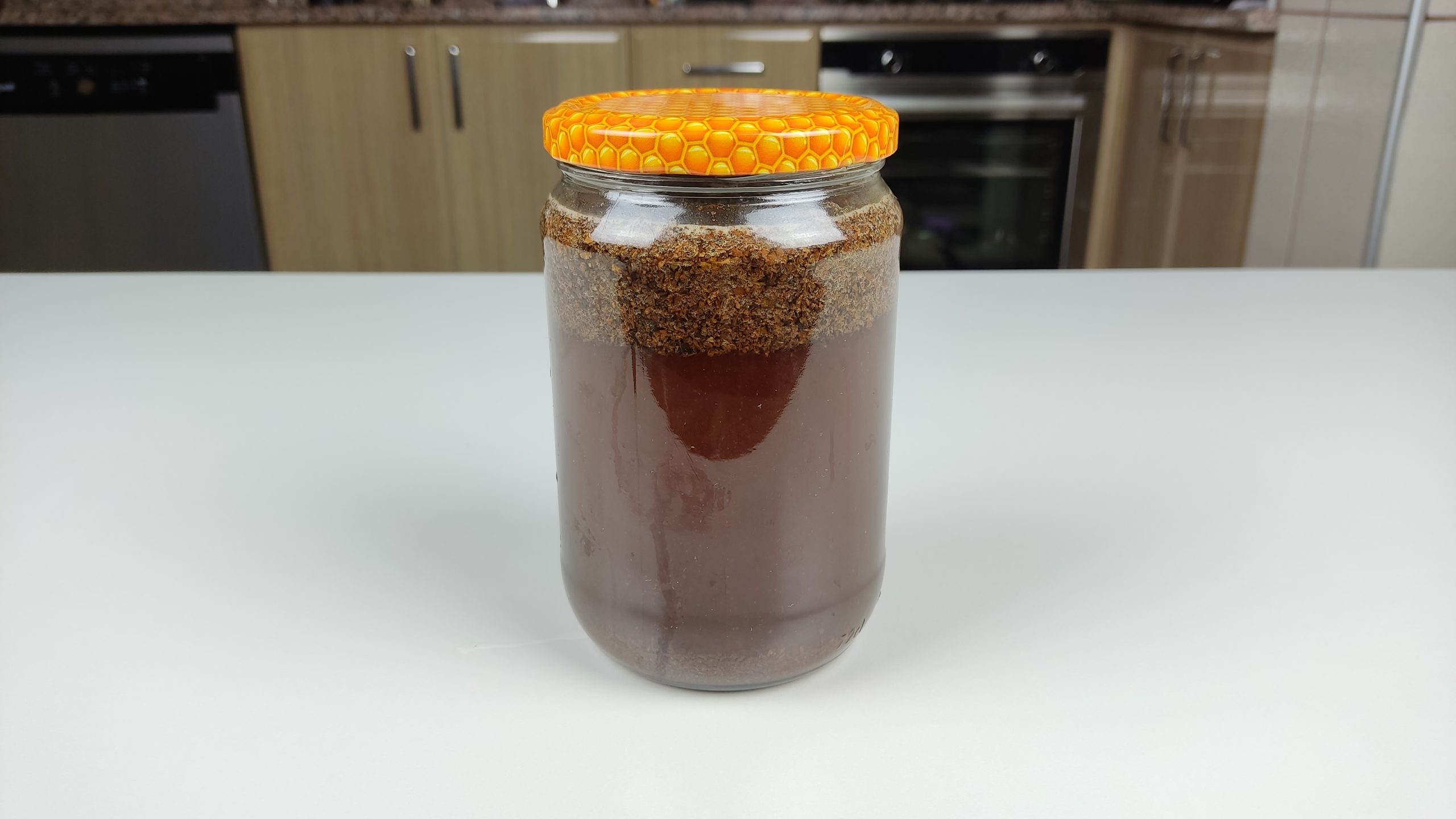 brewing cold brew in a mason jar