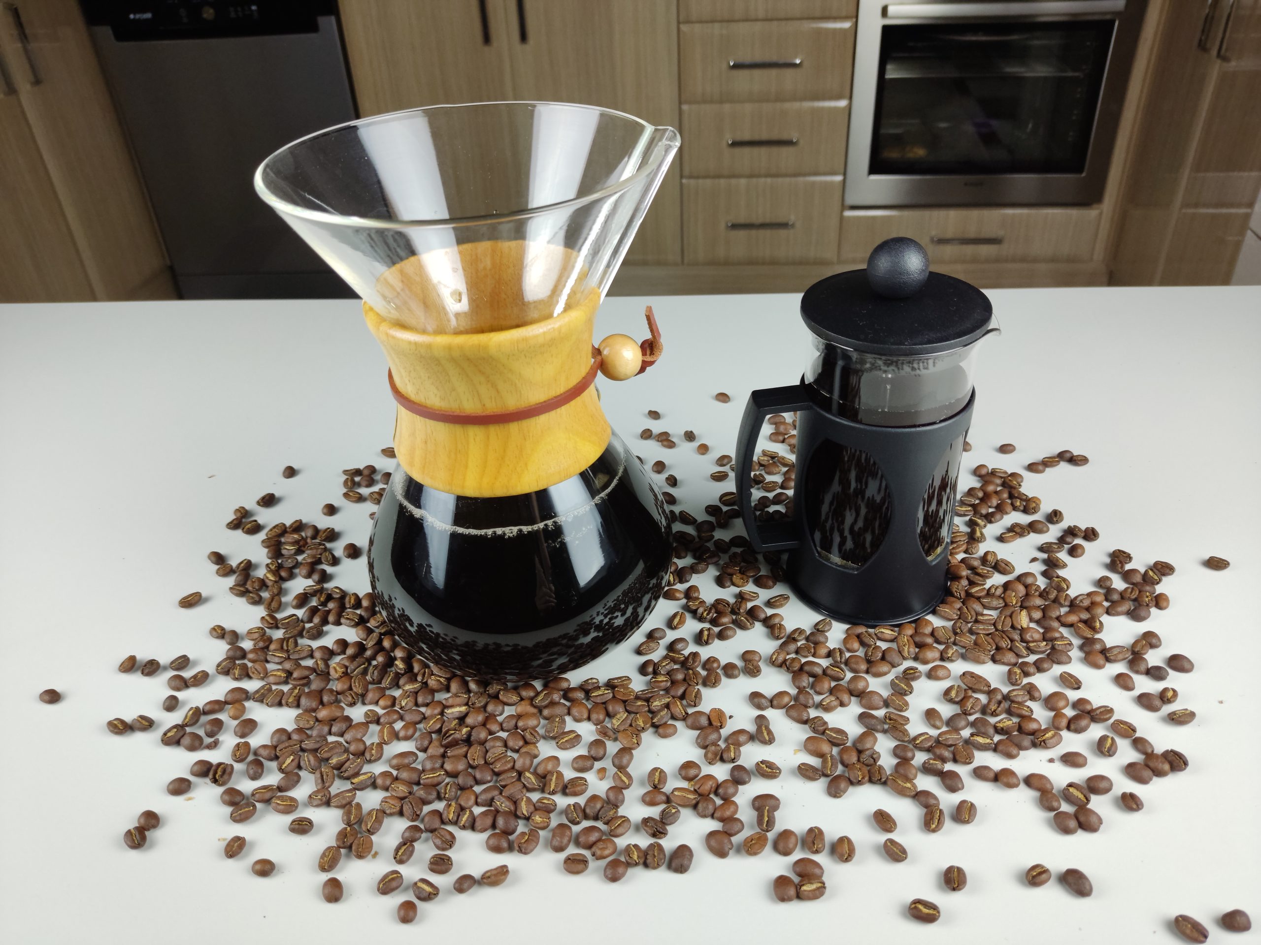 chemex and french press