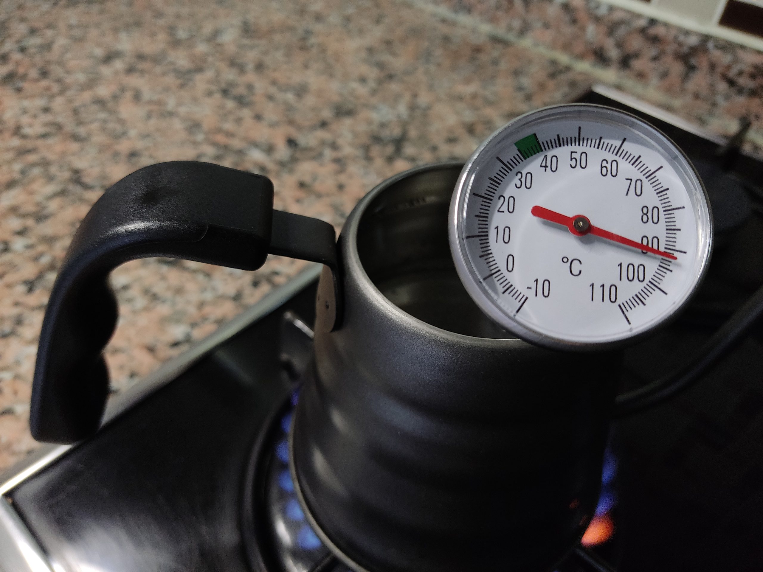 heating water with gooseneck kettle
