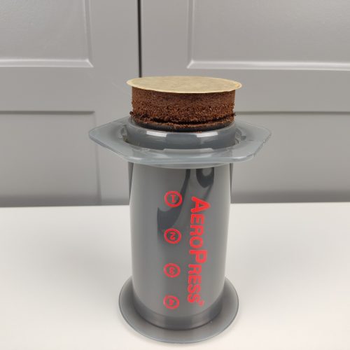 Aeropress puck