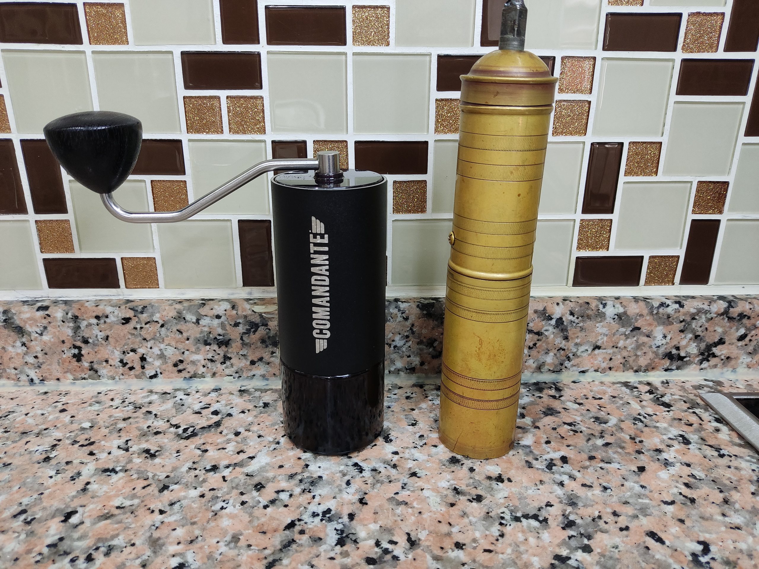 Comandante c40 and traditional coffee grinder