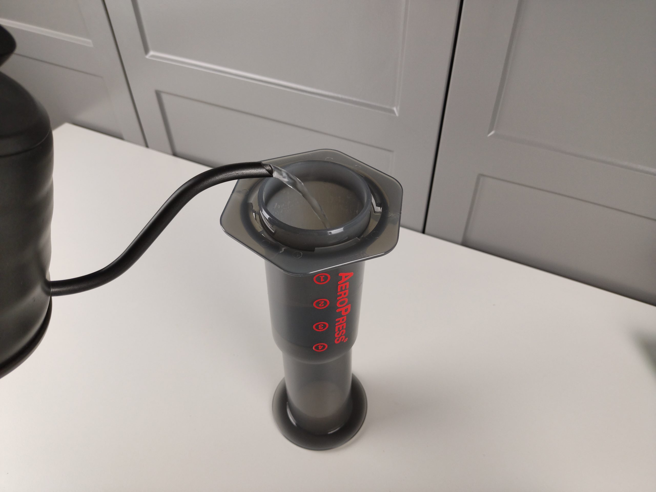 Preheating Aeropress