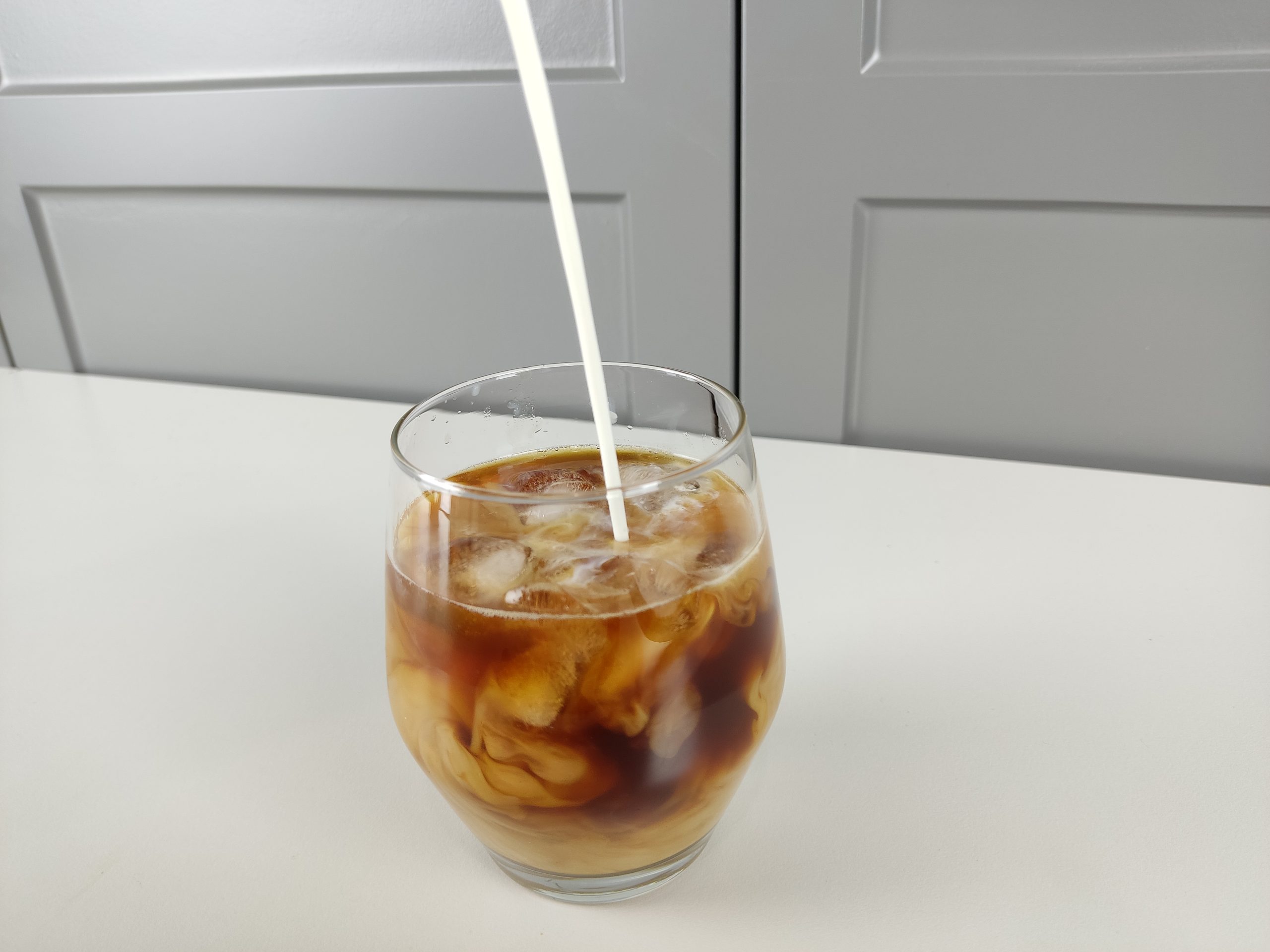 iced coffee with milk