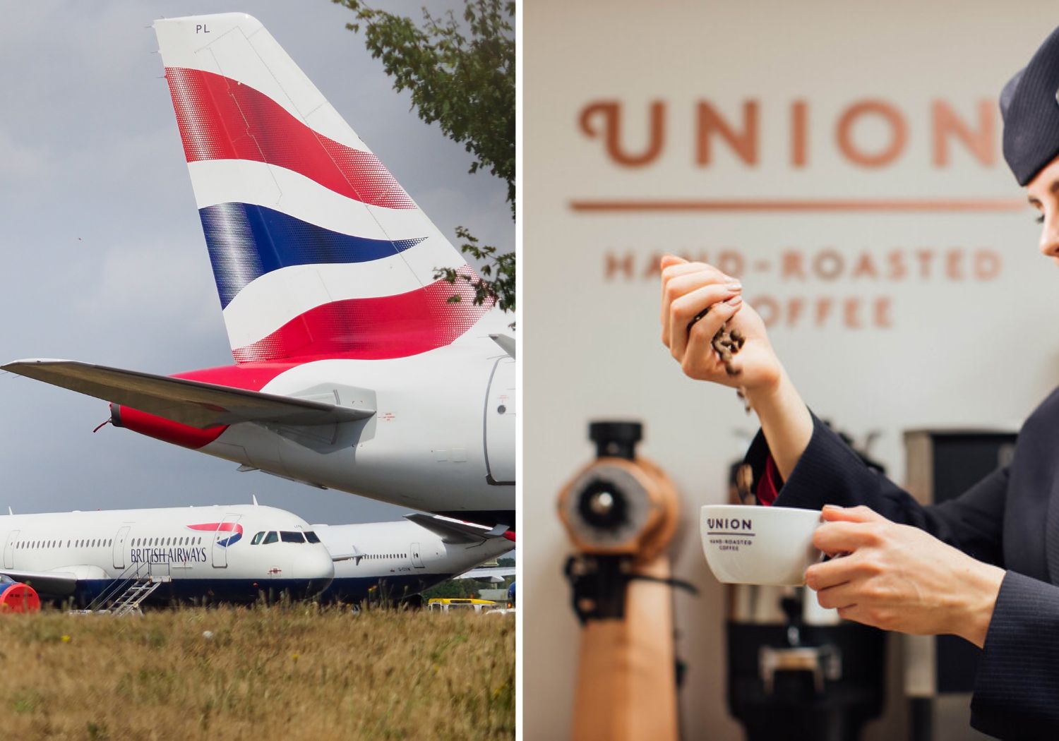 British Airways serves Union hand-roasted coffee on their flights