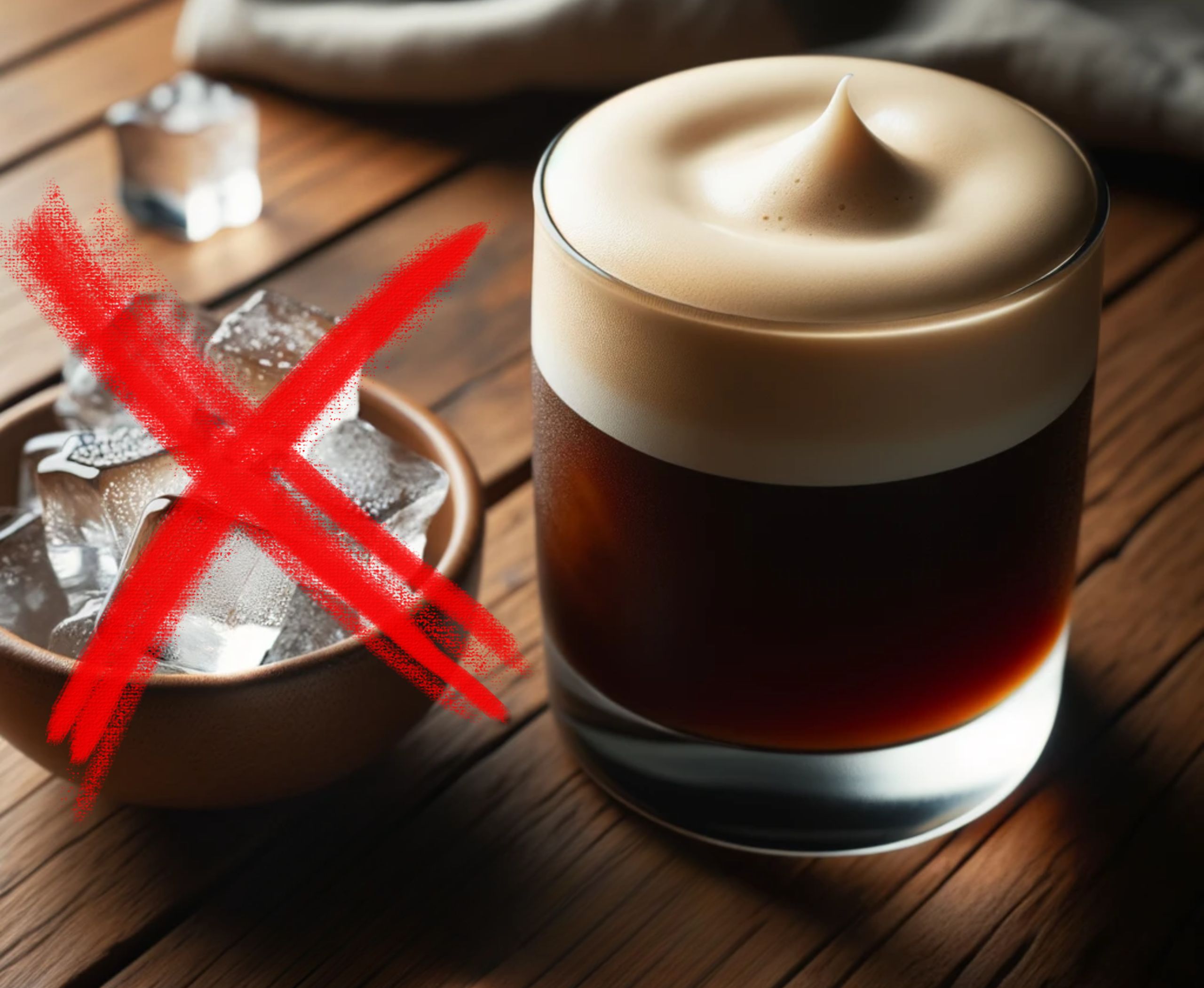 Why doesn't nitro cold brew get ice