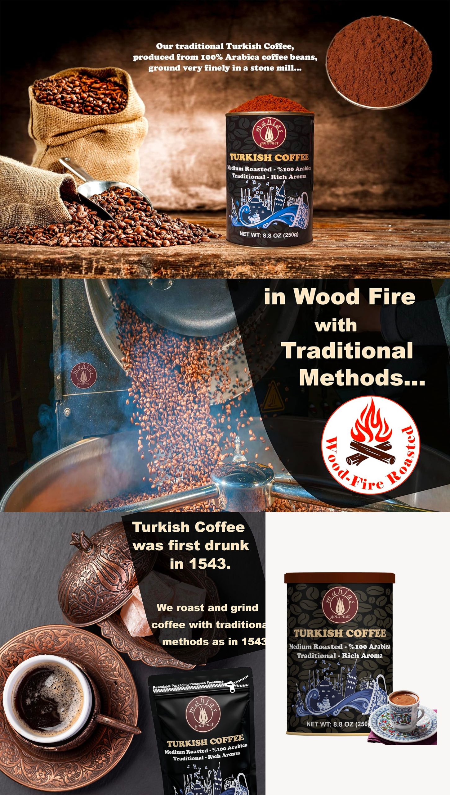 Mahlas Gourmet Traditional Turkish Coffee