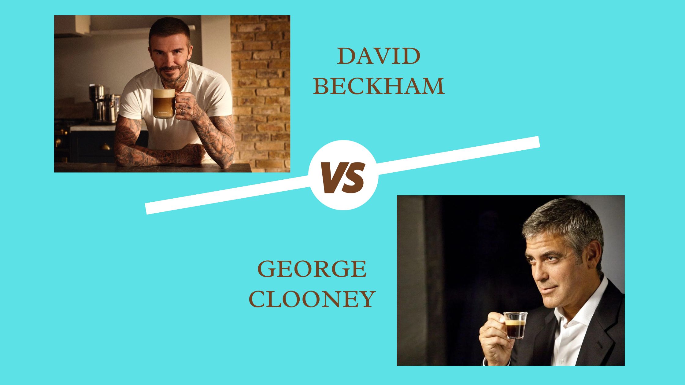 george clooney vs david beckham nespresso