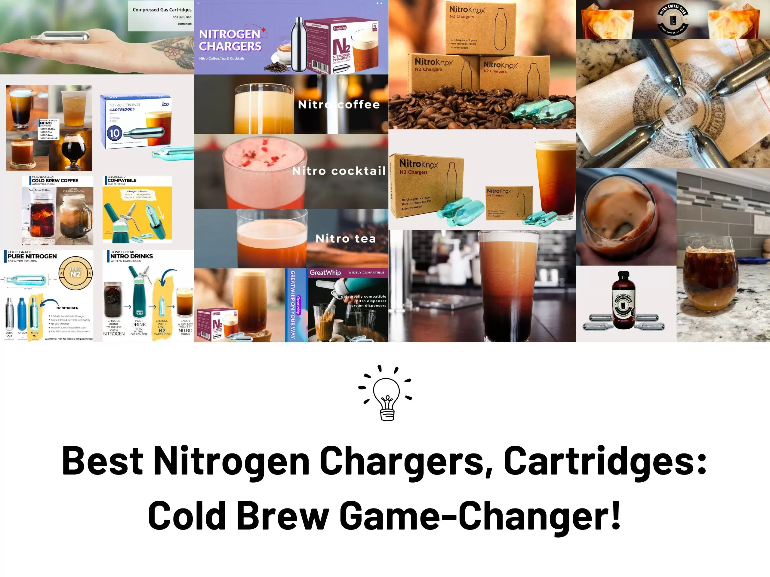 Best Nitrogen Chargers and Cartridges for nitro cold brew