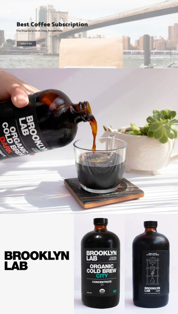 Brooklyn Lab Concentrate Cold Brew Subscription Service