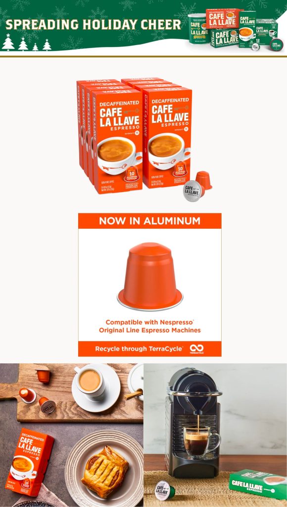 Cafe La Llave Decaf NEspresso Capsules
