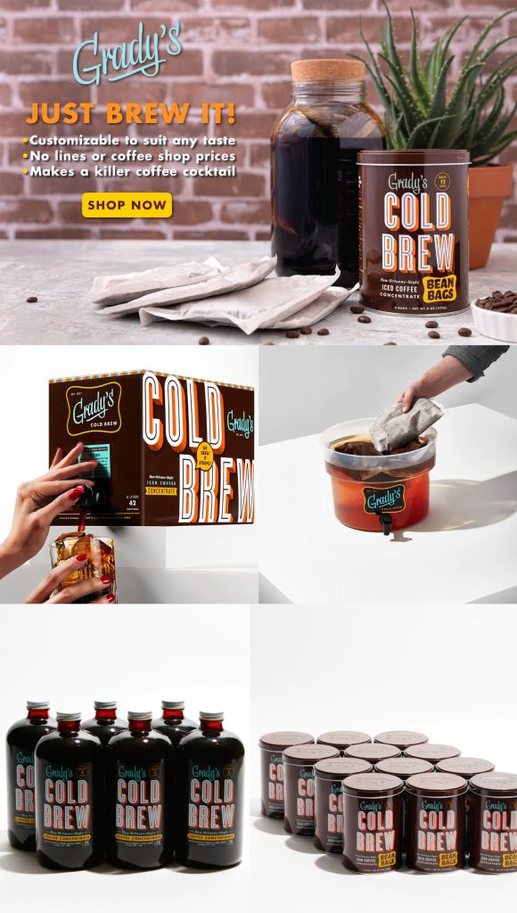Grady’s New Orleans Style Cold Brew Bag in Box Subscription Service