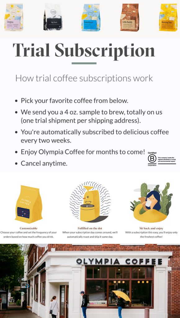 Olympia Coffee-Subscription with Free Trial