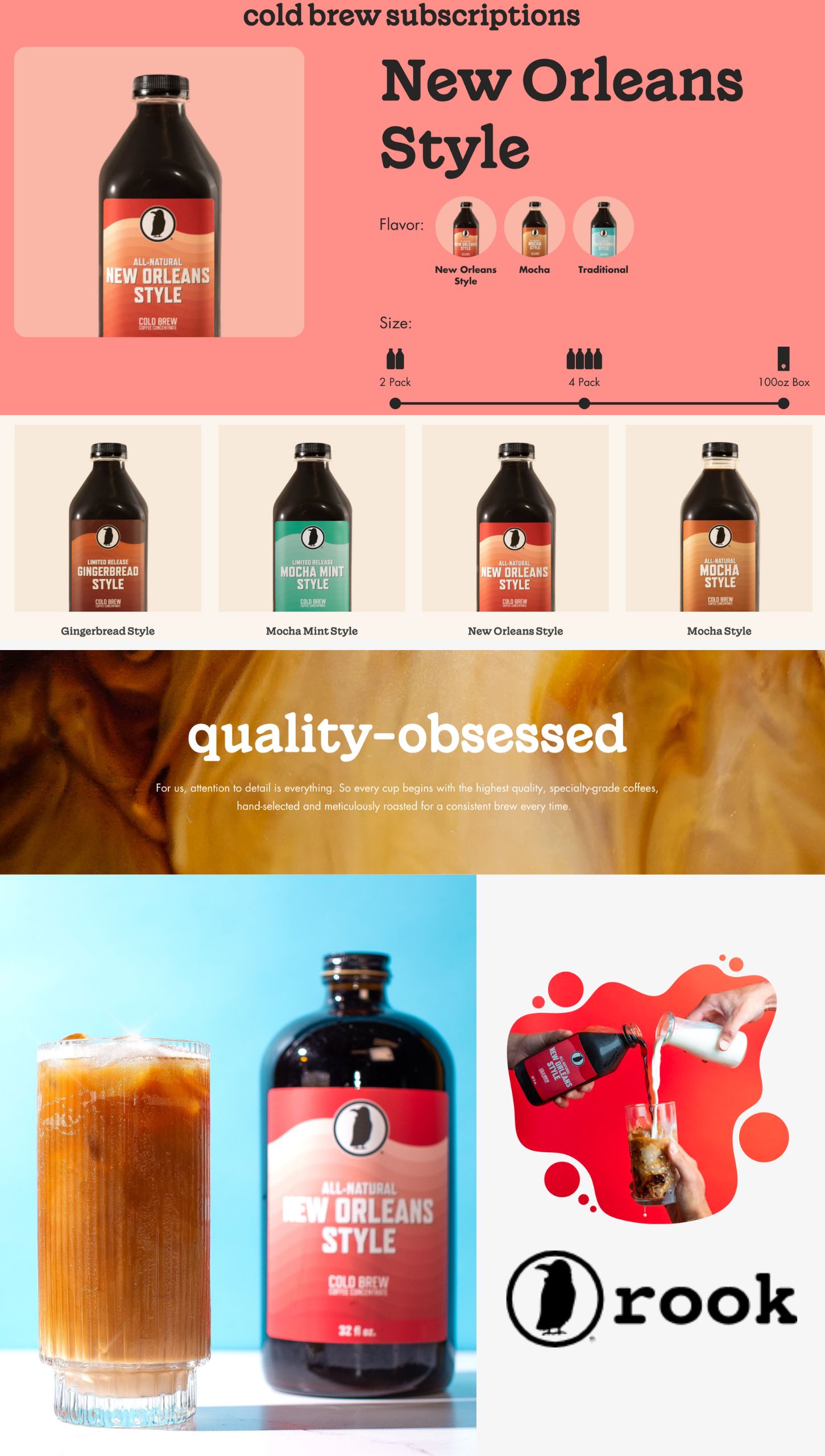 Rook Coffee New Orleans Style Cold Brew Subscription Service