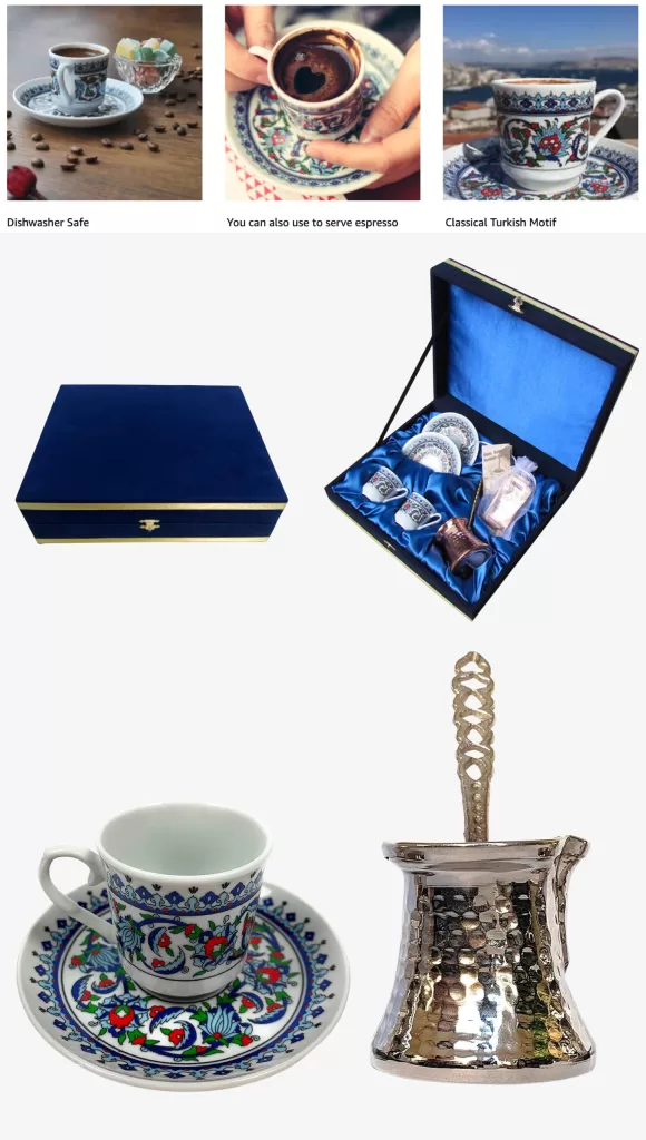5pcs Turkish Coffee Cezve-Pot Set