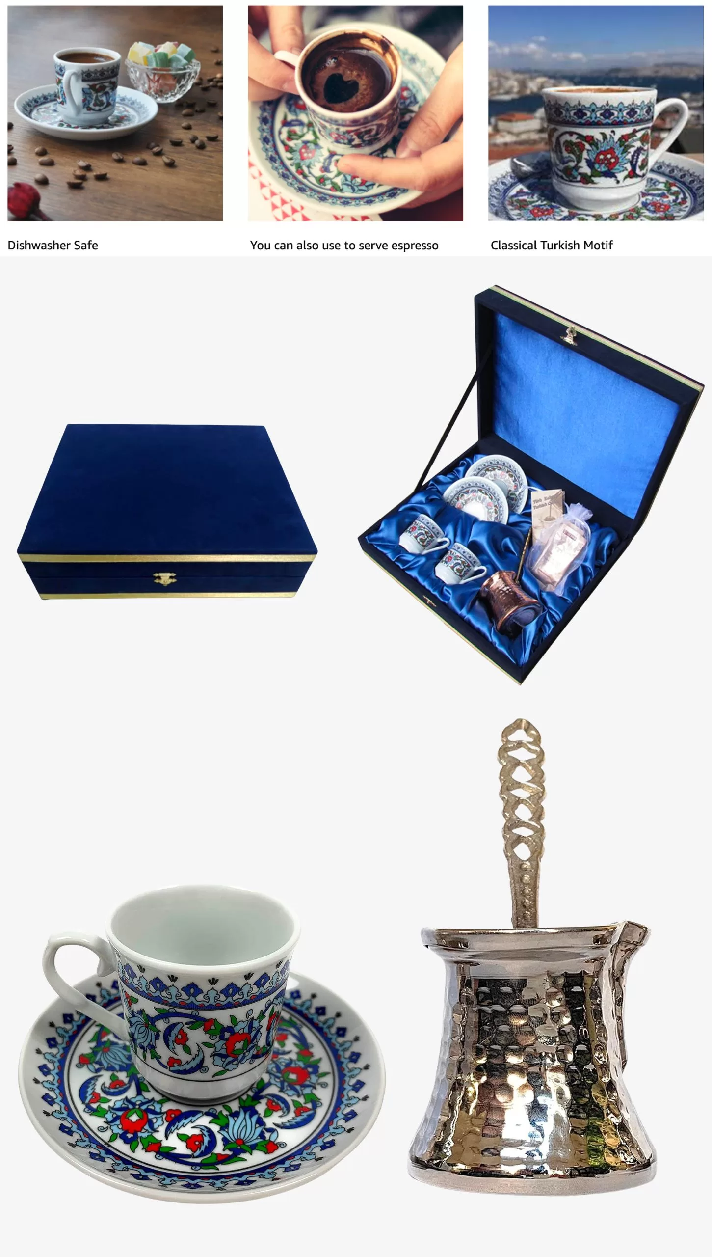 5pcs Turkish Coffee Cezve-Pot Set