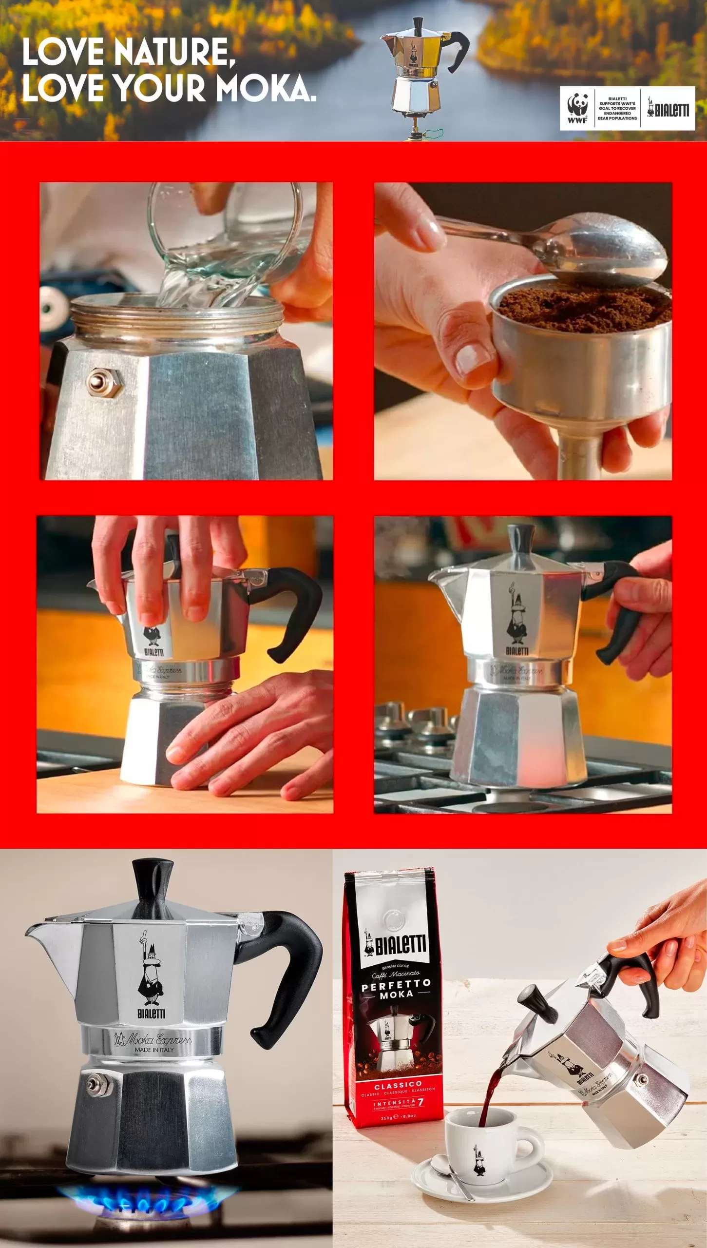 Bialetti Iconic Stovetop Moka Pot Espresso Maker