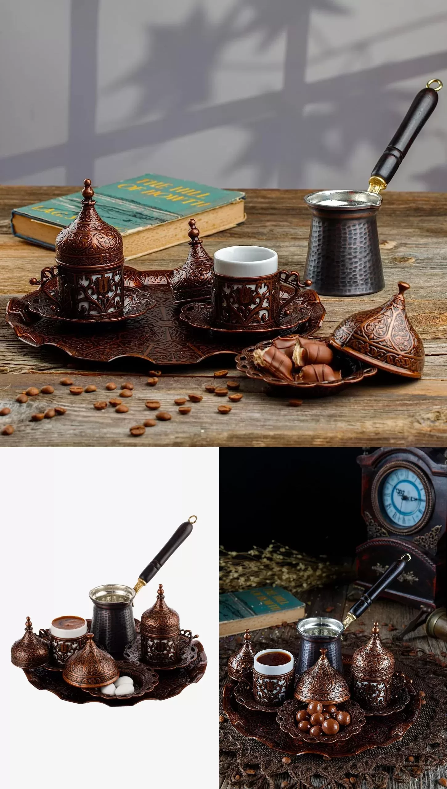 DEMMEX Turkish Coffee Cezve-Pot Full Set