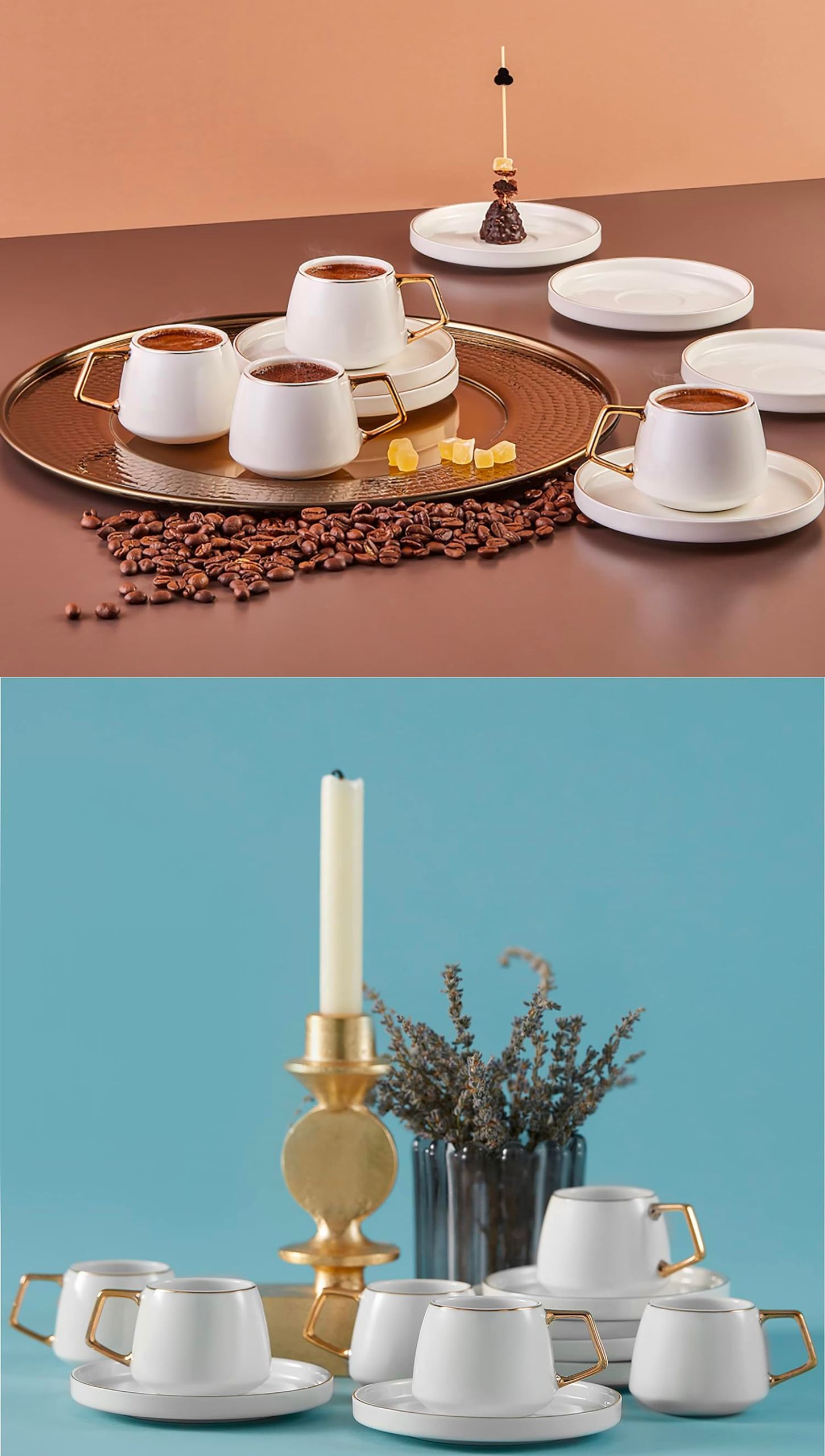 Karaca Saturn Porcelain Turkish Coffee Cup Set