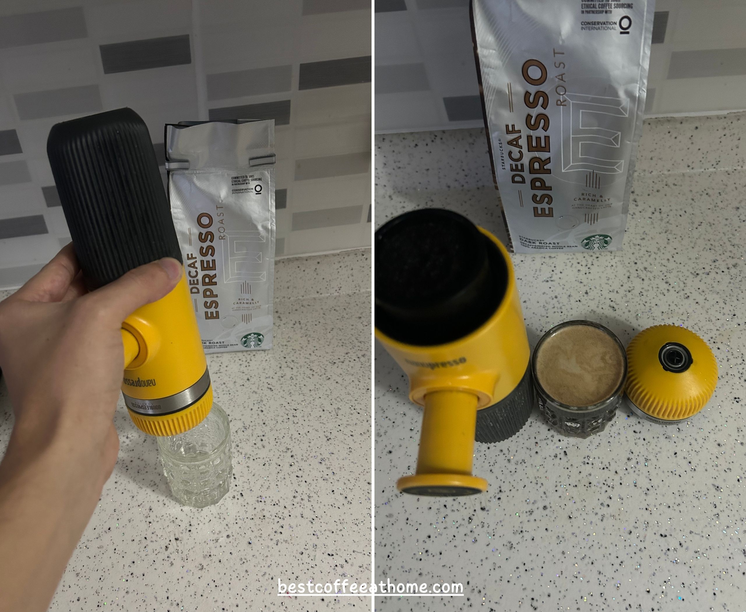 brew your decaf espresso with wacaco nanopresso barista kit