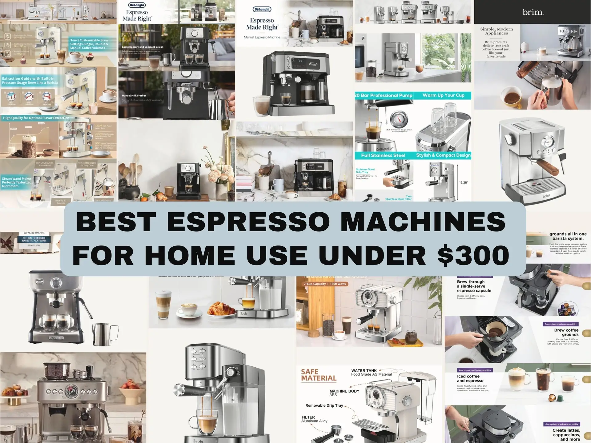 Best Small Espresso Machines for Home Use Under 300