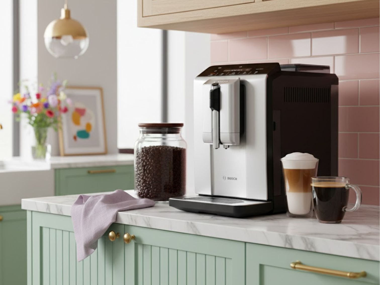 Demonstration of the in-cup MilkMagic Pro frother